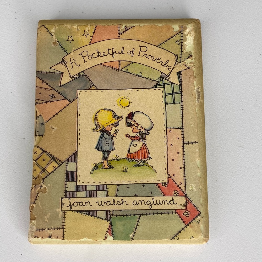 Joan Walsh Anglund A Pocketful of Proverbs Walsh 1964 Hardcover And Slipcase